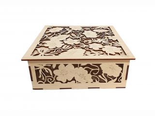 Dárková krabička s květinami- BOX01