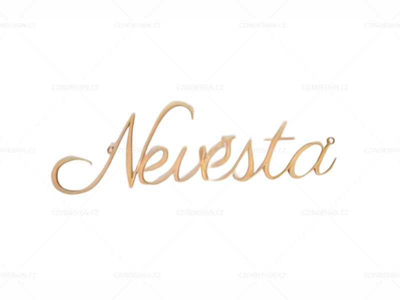 Nápis na zavěšení - Nevěsta - LA42