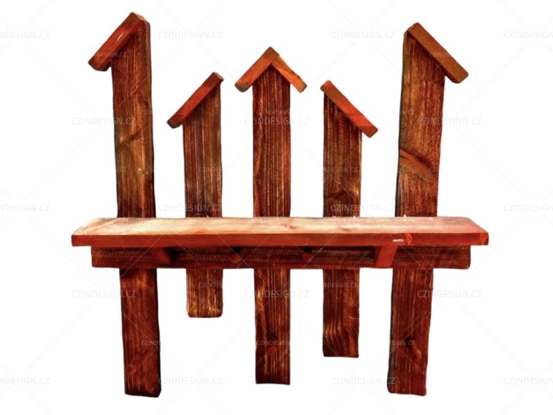 Nástěnný věšák z masivu 