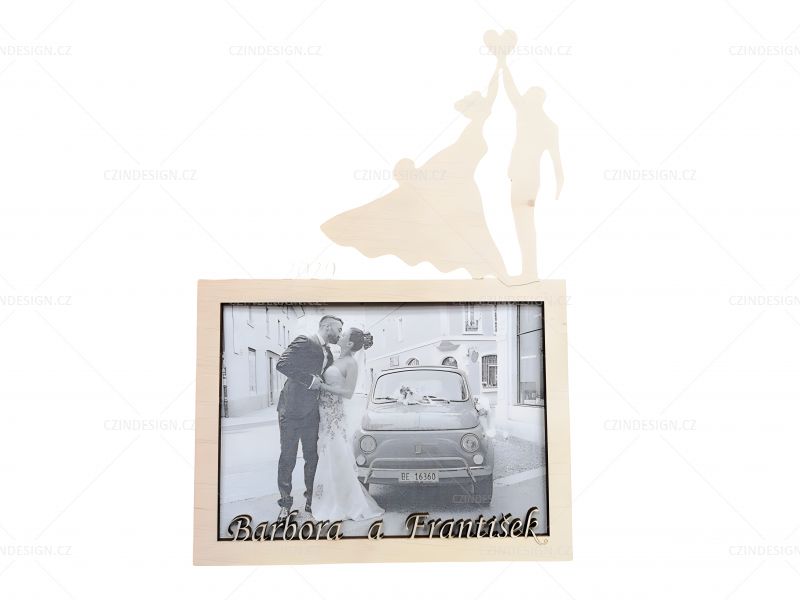 Svatební fotorámeček - f.13x18cm - LA65