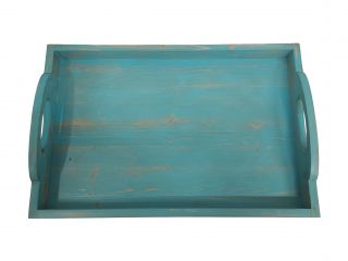 Servírovací tác, tyrkysov patina - MAS24
