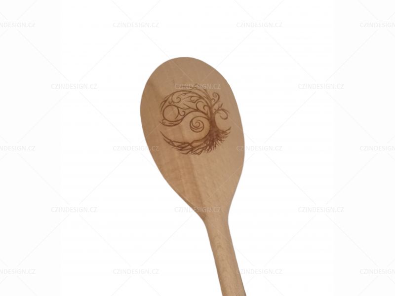 Vařečka se stromem života, 300 mm - VAR09