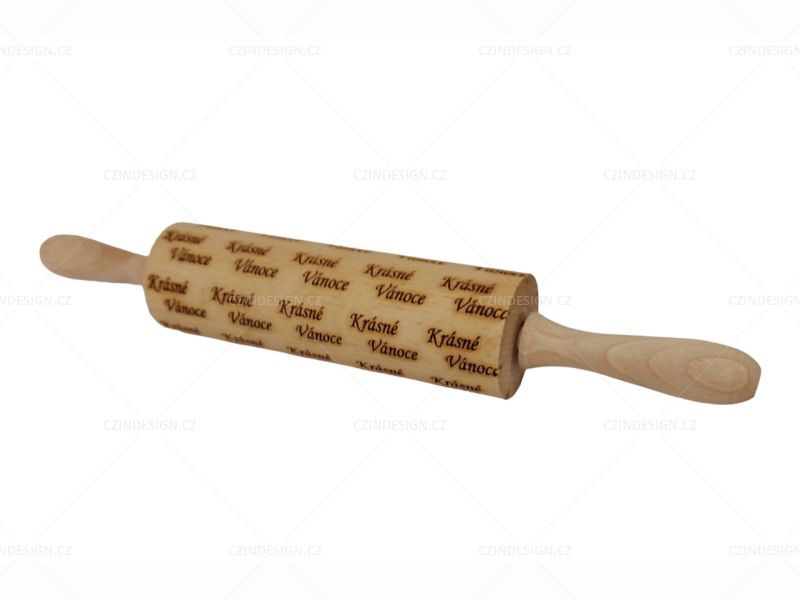 Váleček dřevěný, Krásné Vánoce - VAL11