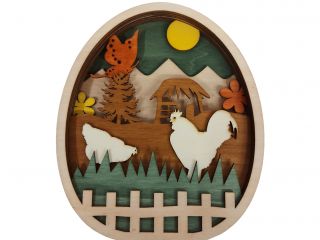 3D Velikonoční ozdoba - vajíčko - VE136