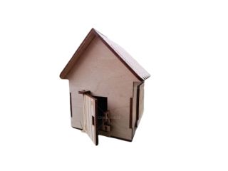 Kasička - chaloupka 130 x 160 x 110 mm - BD31