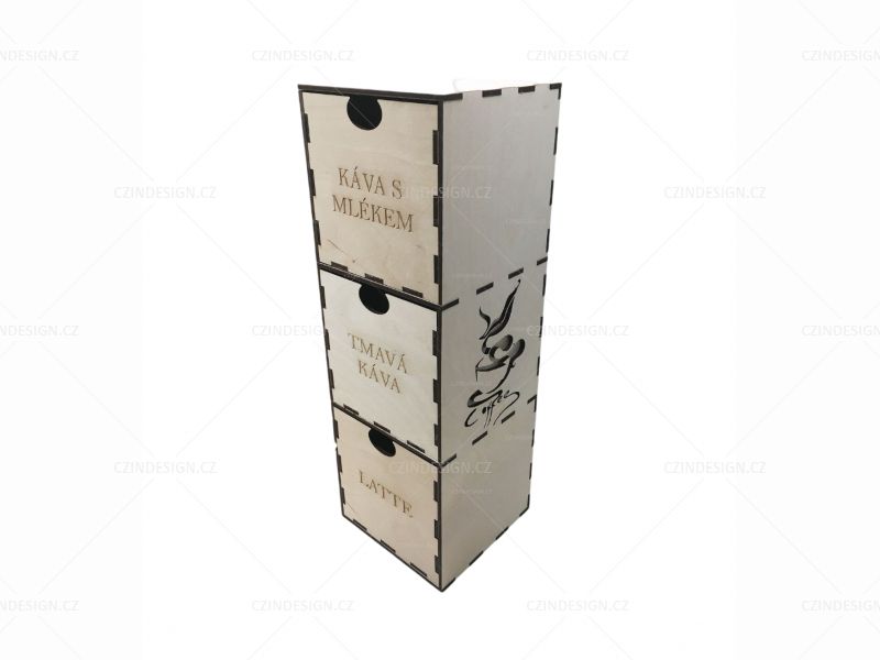 Box na kávu 400 x 140 x 140 mm