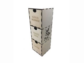 Box na kávu 400 x 140 x 140 mm